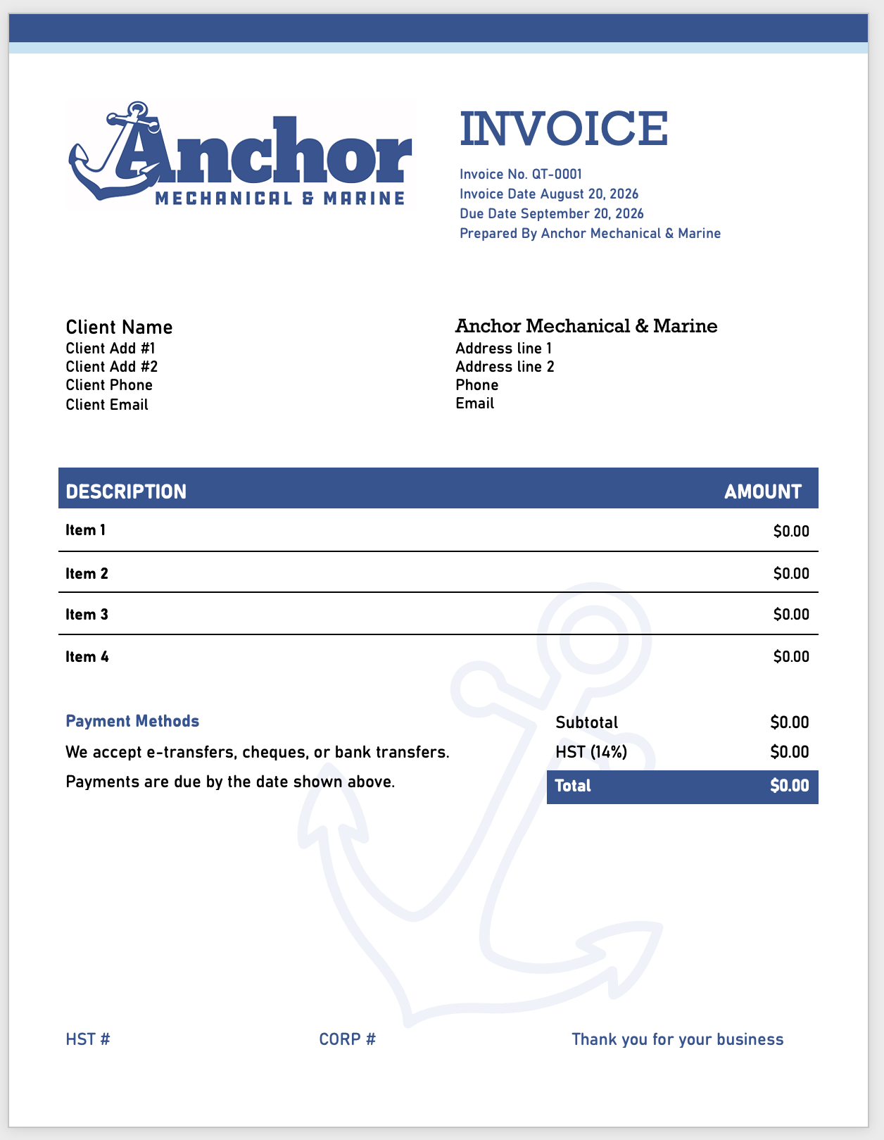 Invoice Design