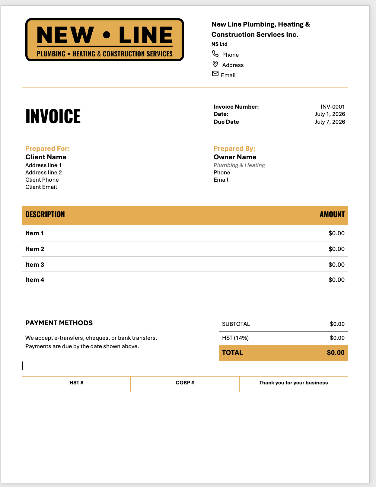 Invoice Design