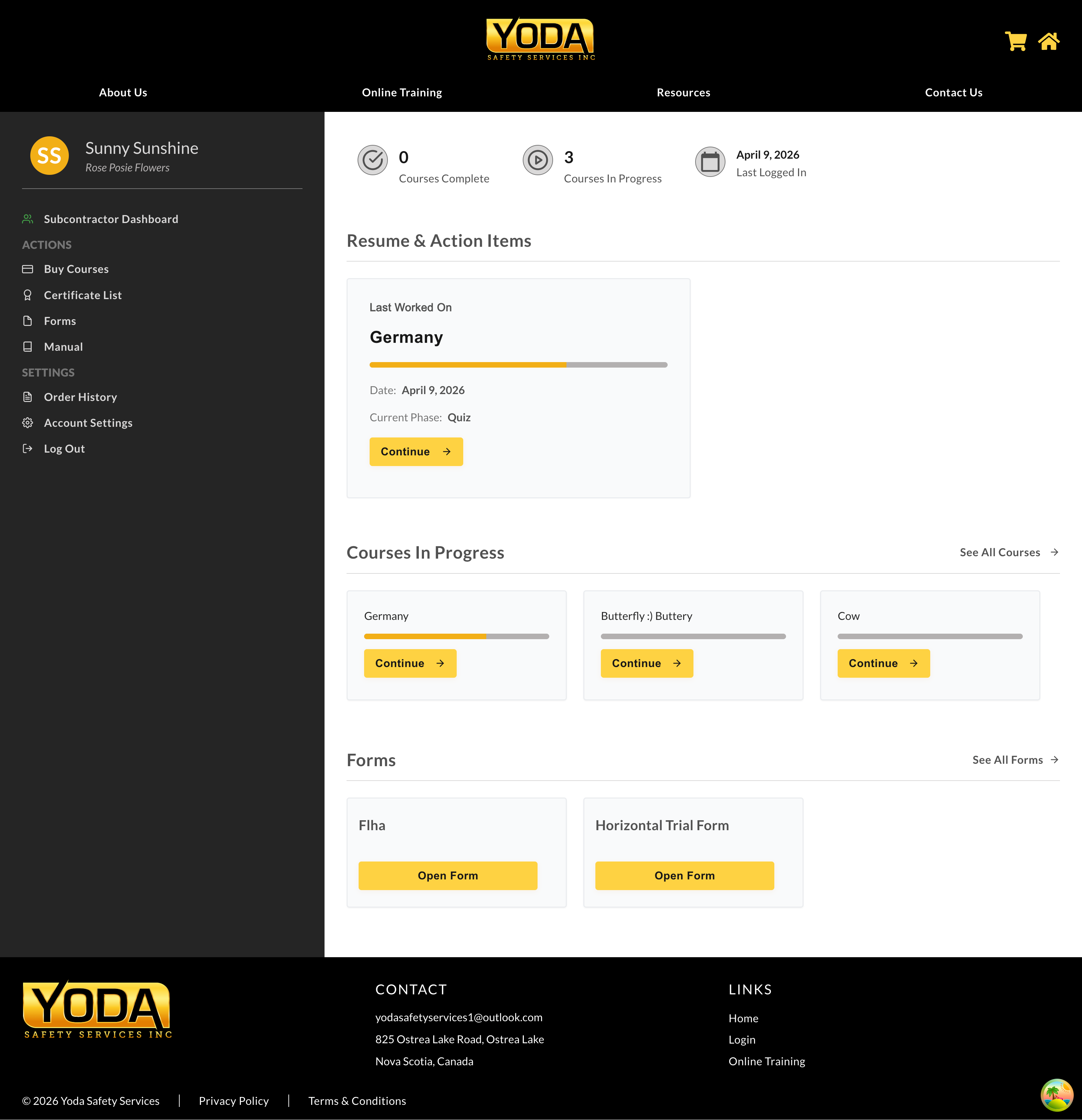 User Dashboard